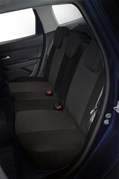 Cora Serie completa coprisedili Fast&Smart tg. grande tessuto misto cotone antracite/nero