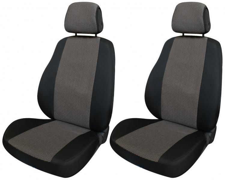 Cora Serie completa de fundas de asiento Fast&Smart, tamaño especial, tejido de mezcla de algodón negro/