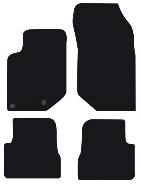 Cora Tailor Teppichmatten CITROEN DS3 Crossback 19> - OPEL Corsa F 5p. 19> / Mokka 20> - PEUGEOT 208 5p. 19> (kein Strom)