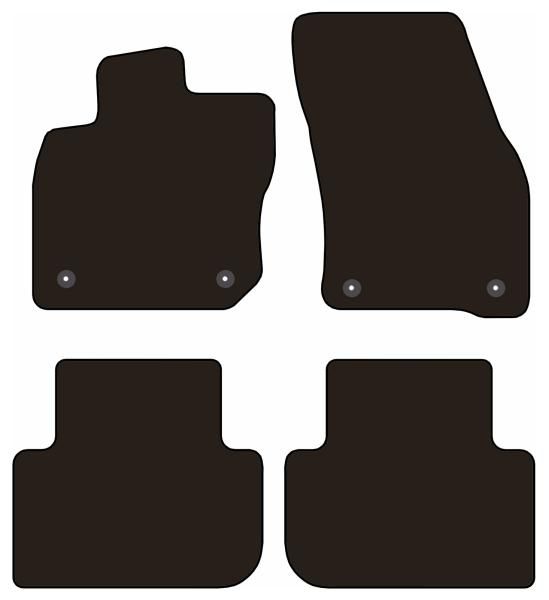 Cora tappeti auto Tailor Vw Tiguan Iii 23> (Ibrida Mild)