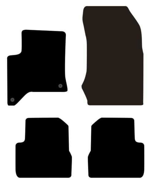 Cora Tappeti moquette Tailor CITROEN DS 3/PEUGEOT 208/OPEL Corsa F 24> (ibride)