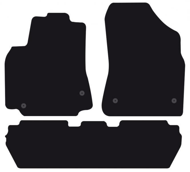 Cora Tailor carpet mats CITROEN Berlingo 5p. 08>18 - PEUGEOT Partner Tepee 08>18