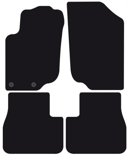 Cora-Fußmatten, maßgefertigt für PEUGEOT 207/207+ 3/5-Sitzer und SW ab 2006