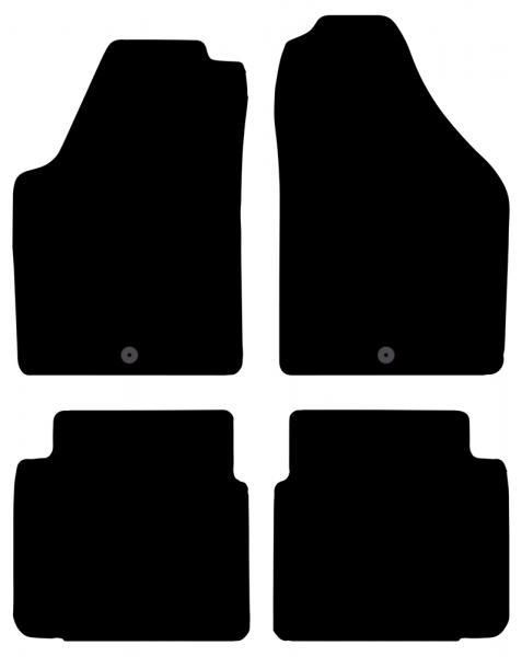 Cora Carpets Maßanfertigung FIAT Idea 03> - LANCIA Musa 07>