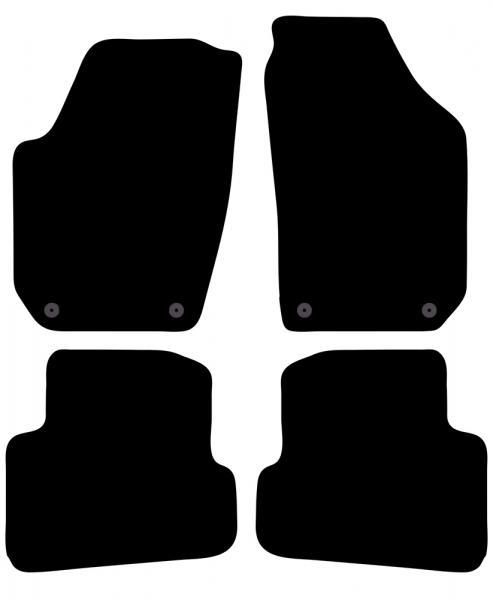 Cora Tailor carpet mats for SKODA Fabia 5p. and wagon 07>14