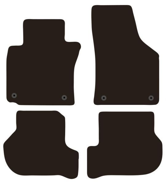 Alfombras Cora Tailor SKODA Octavia 04>13 - VW Golf V/VI 03>12 y SW 07>13, Golf VI Cabrio 11>, Jetta 05>10