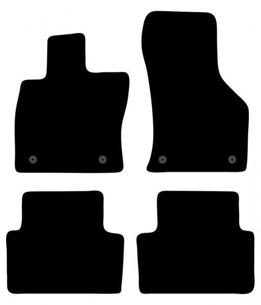 Cora Tailor Fußmatten für SKODA Octavia 5-Sitzer und SW 13>20