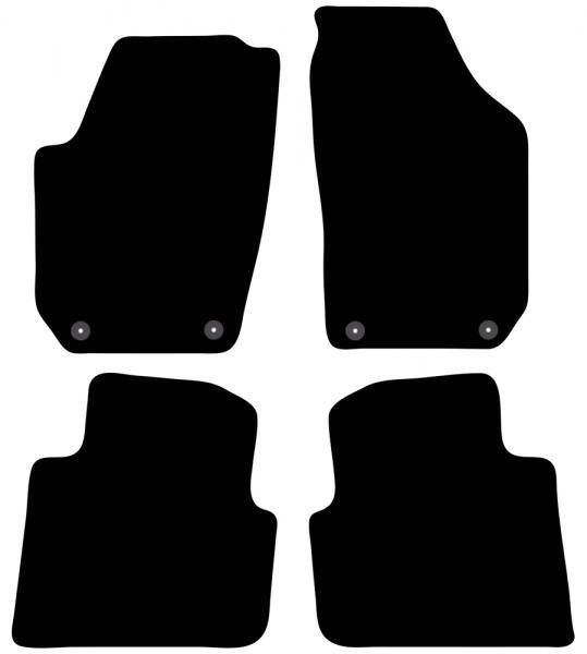 Alfombrillas Cora Tailor para SKODA Roomster 06>10, 10>