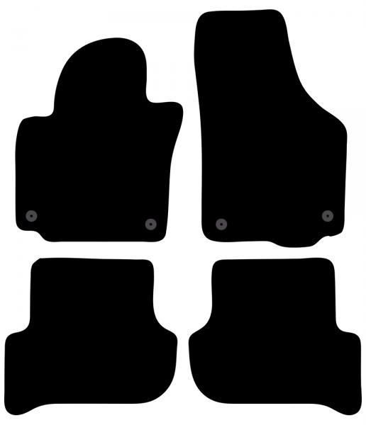 Alfombrillas Cora Tailor para SKODA Yeti 09>13, 13>