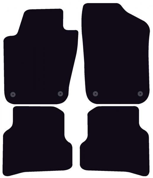 Alfombrillas Cora Tailor para SKODA Fabia 5p. y familiar 14>18, 18> - VOLKSWAGEN Polo 3/5p. 09>17