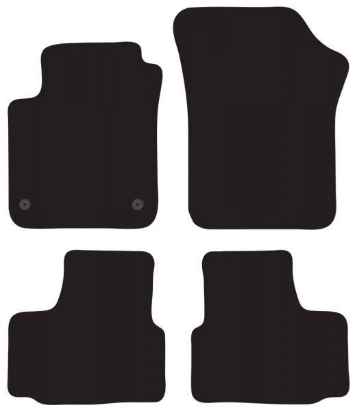 Cora Fußmatten, maßgefertigt für SEAT Mii (ab 2011), SKODA Citigo (ab 2011) und VOLKSWAGEN Up! (ab 2011, 2016, ohne elektrische Ausstattung)