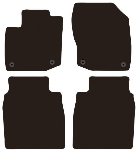 Cora Tailor Fußmatten für HONDA Civic 5-Sitzer (2012–2016) / Civic Tourer (2014–2015)