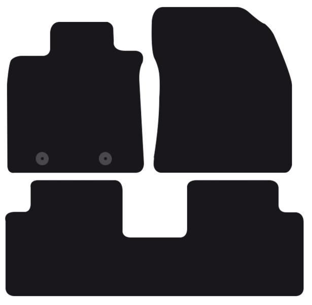 Alfombrillas Cora Tailor para TOYOTA Avensis III 4p. y SW 09>11