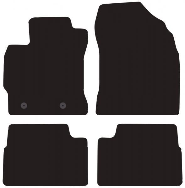 Cora Tailor Fußmatten für TOYOTA Auris / Auris SW 12>15, 15>
