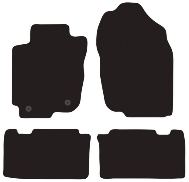 Cora Tailor Fußmatten für Toyota Rav4 5-Sitzer (2013–2016)