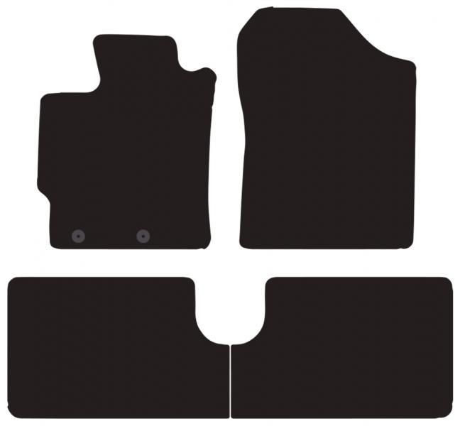 Alfombrillas Cora Tailor para Toyota Yaris 3/5p. 11>20 (no hÃbrido)
