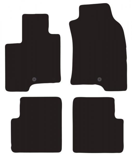 Cora Tailor Fußmatten für FIAT Panda III 12>20, 20> (universelle Befestigungen)