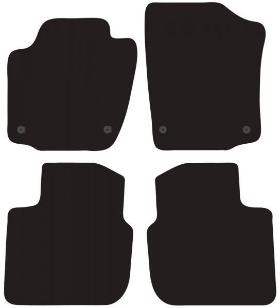 Alfombrillas Cora Tailor para SKODA Rapid 4p. y Spaceback SW 12>17, 17>