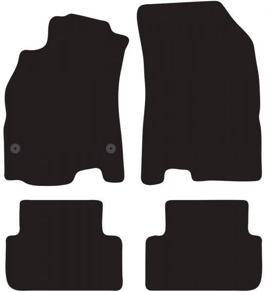 Alfombrillas Cora Tailor RENAULT Fluence 10> - Megane III 5p. 08>15 y SW 09>15 (distancia fija entre ejes 41 cm.)
