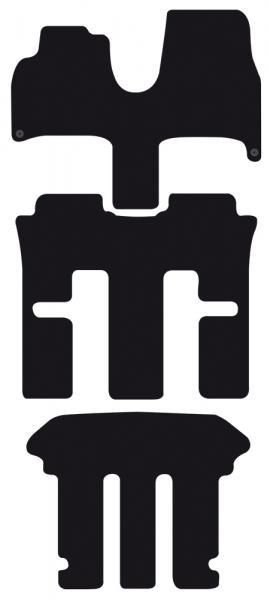 Cora Tailor carpet mats CITROEN C8 02>12, 12> - PEUGEOT 807 02>