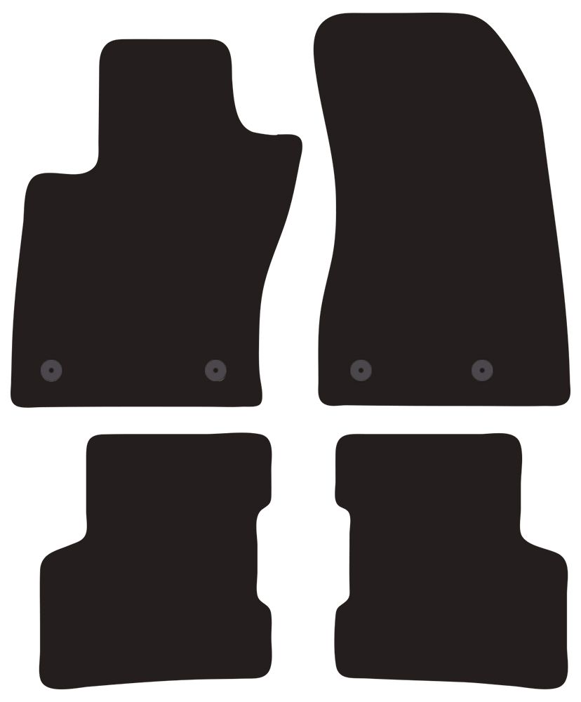 Alfombras Cora Tailor JEEP Renegade 14>18 (distancia de punto fijo lado de paso = 20 cm)