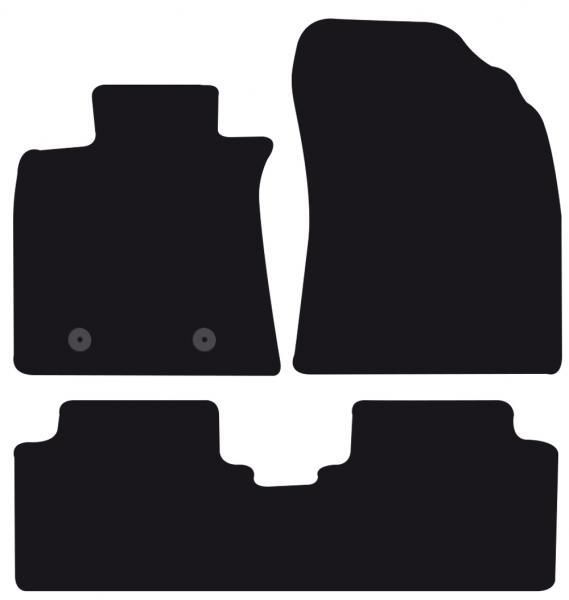 Alfombrillas Cora Tailor para TOYOTA Avensis III 4p. y SW 11>15