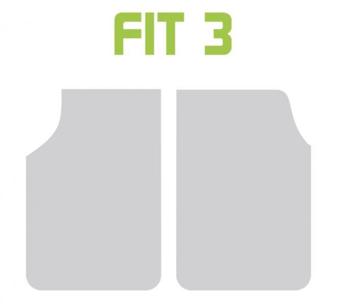 Alfombrillas de goma delanteras Cora Rubberfit FIT3