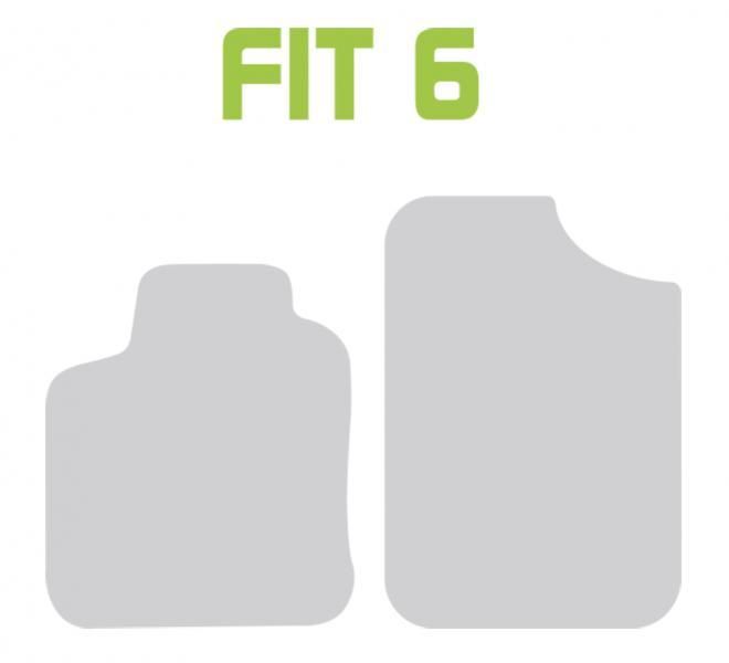 Cora Rubberfit FIT6 Gummimatten für vorne