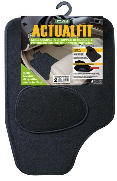 Cora Set mit 4 Actualfit schwarzen Teppichen Modell 2