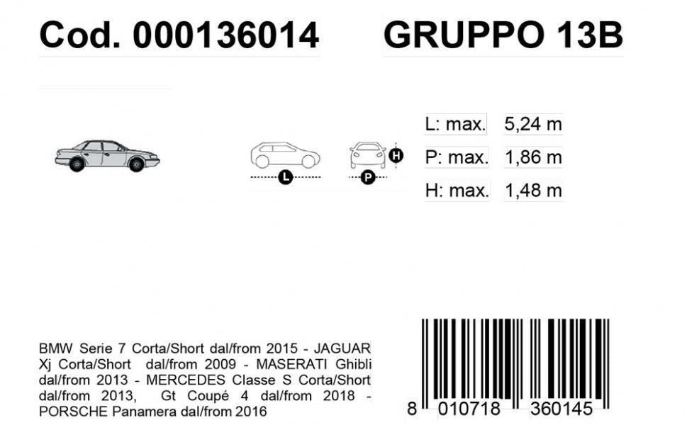 Cora Copriauto Gabardine Car modello 14