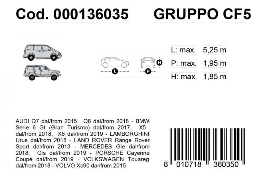 Cora Copriauto Gabardine Car modello VAN 5