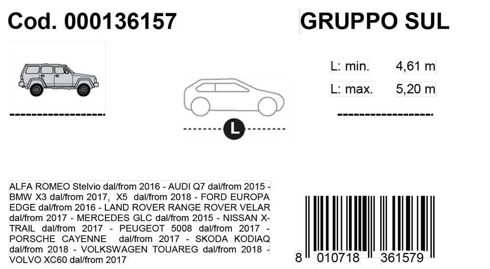 Cora Halbautoabdeckung Demicover Modell SUL