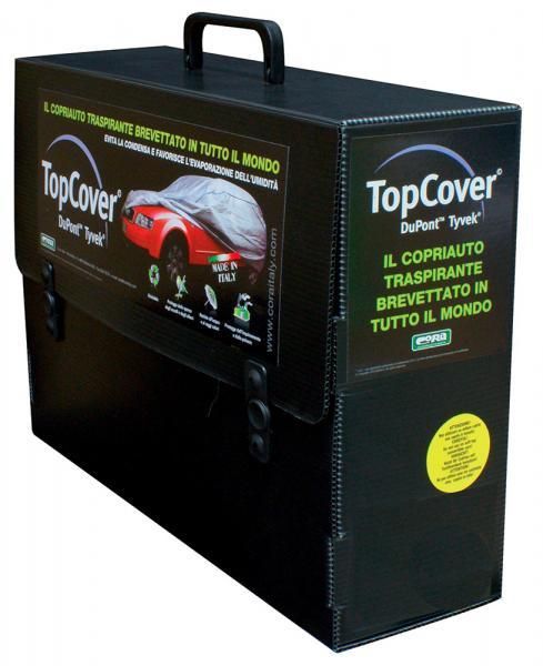 Funda para coche Cora Topcover plateada modelo M1