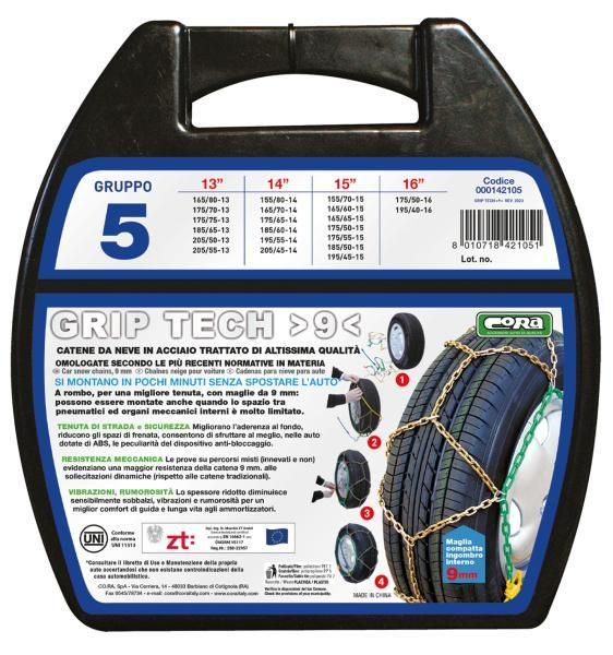 Cora Grip Tech 9mm Gruppe 5 Schneeketten