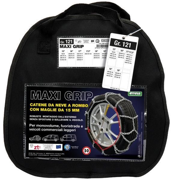 Cora Schneeketten für Wohnmobile und Vans Maxi Grip 15 mm Gruppe 121