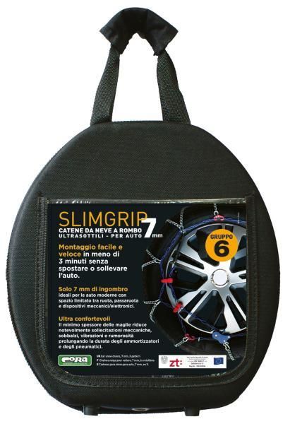 Cadenas de nieve Cora Slimgrip de 7 mm, grupo 6