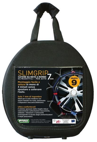 Cadenas de nieve Cora Slimgrip de 7 mm, grupo 9