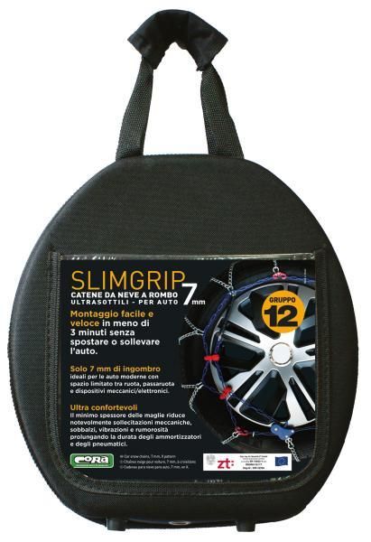 Cora Slimgrip 7mm Schneeketten, Gruppe 12