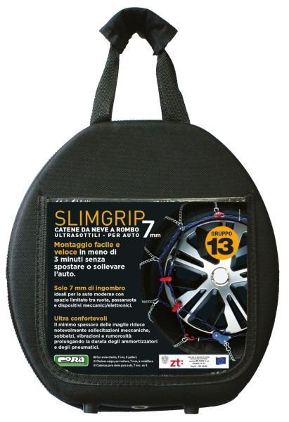 Cadenas de nieve Cora Slimgrip de 7 mm, grupo 13