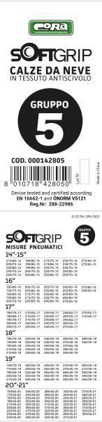 Cora Calze da neve in tessuto SoftGrip gruppo 5