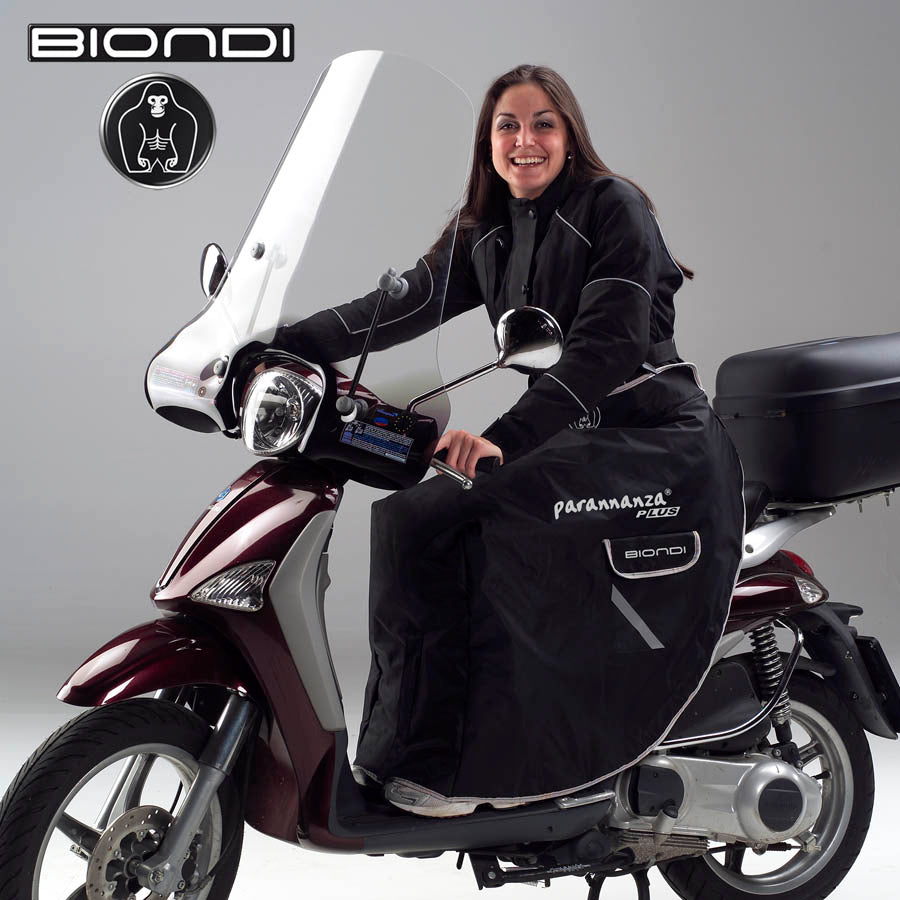Biondi Parannanza Coprigambe Impermeabile Scooter Nero - Taglia M