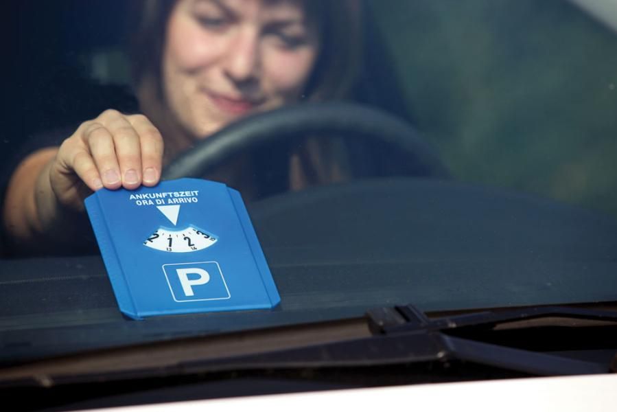 Cora Rachiaghiaccio with parking disc