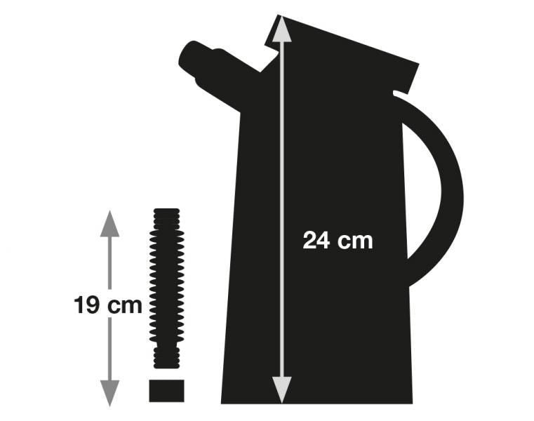 Cora Flüssigkeitspumpe mit Kappe und Auslauf 2 Liter