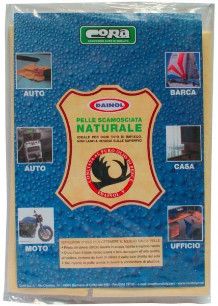 Cora Extra Naturveloursleder 49x74 cm