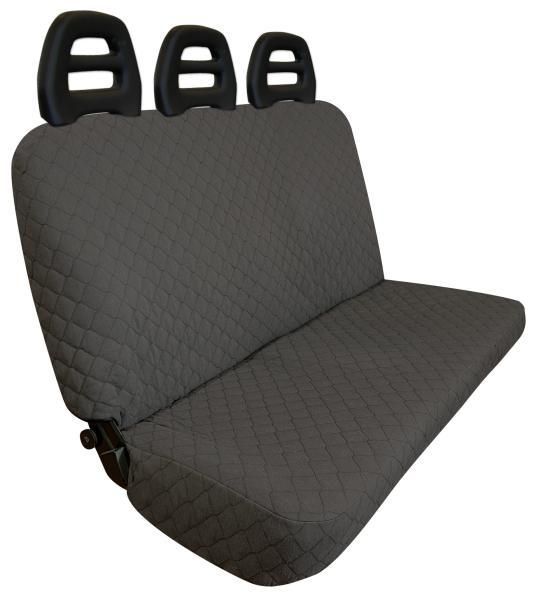 Cora 3-seater rear seat cover for vans, quilted cotton, anthracite