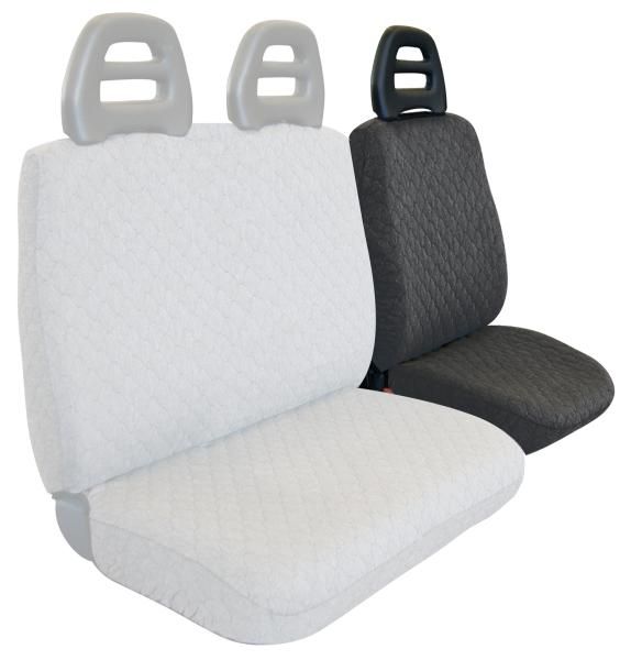 Cora SP23 Driver's Side Van Seat Cover in Anthracite Quilted Fabric