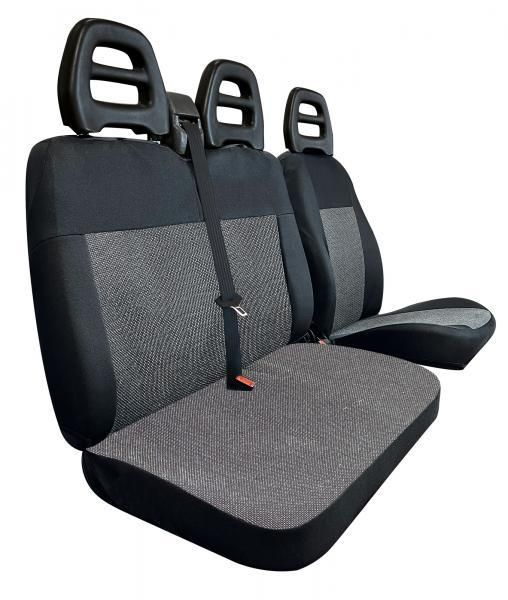 Cora Van Seat Covers, Size SP24, Black Cotton Blend