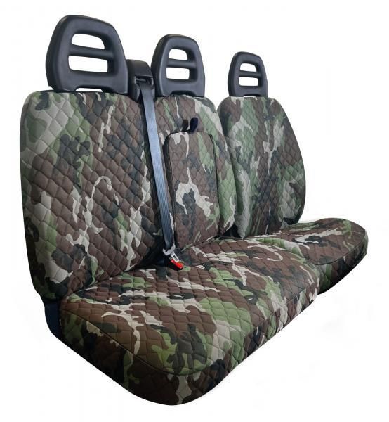 Cora Van Seat Covers Size SP25 Camouflage Quilted Polyester Fabric