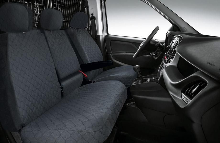 Fundas de asiento para furgoneta Cora, talla SP26, tela de algodón acolchada color antracita