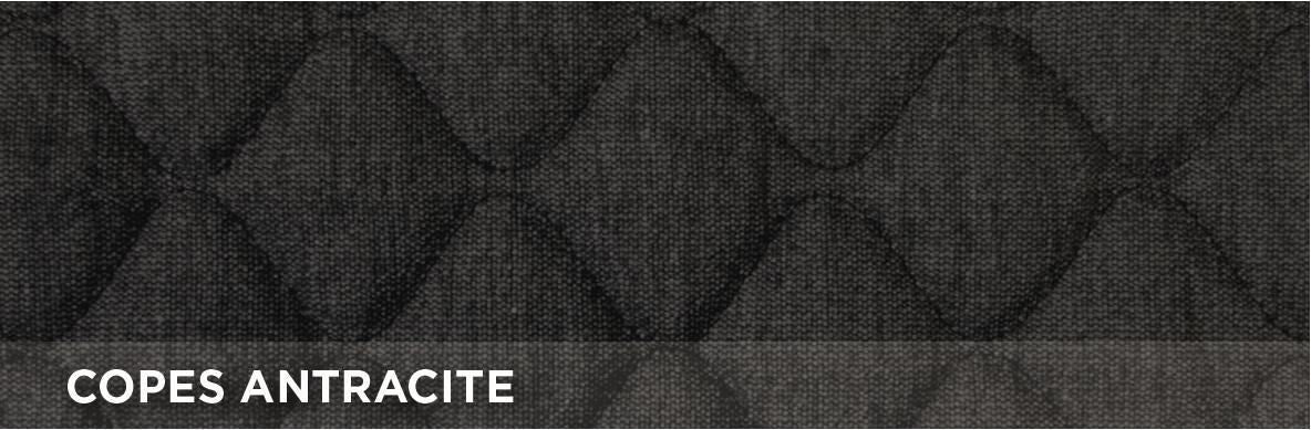 Cora Van Seat Covers, Size SP27, Anthracite Quilted Cotton Fabric